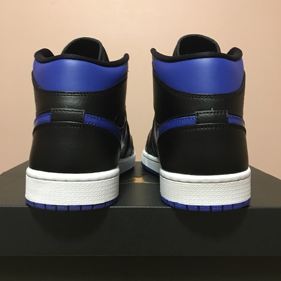Nike Air Jordan 1 Mid Royal Black Blue - Picture 5 of 5